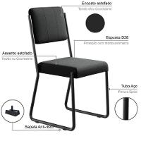 Conjunto Mesa De Jantar Soho Redonda C/ 04 Cadeiras Next Est.preta - Acácia Mel E Preto Acácia Mel E Preto - 7