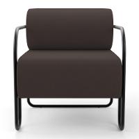 Kit 02 Poltronas Decorativas Orgânica Living Miska Veludo Marrom - Desk Design - 6