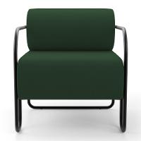 Kit 02 Poltronas Decorativas Orgânica Living Miska Veludo Verde Escuro - Desk Design - 6