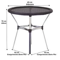 Conjunto Cadeiras Floripa E Mesa Com Tampo Tramado Tabaco - 6