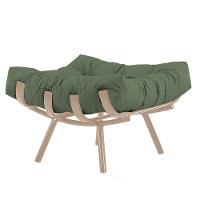 Puff Almofada Costela Alumínio Decorativo Sala Trama Fendi - 1