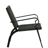 Kit 4 Cadeiras Corda Náutica E Mesa Tampo Ripado Varanda Verde Musgo - 3