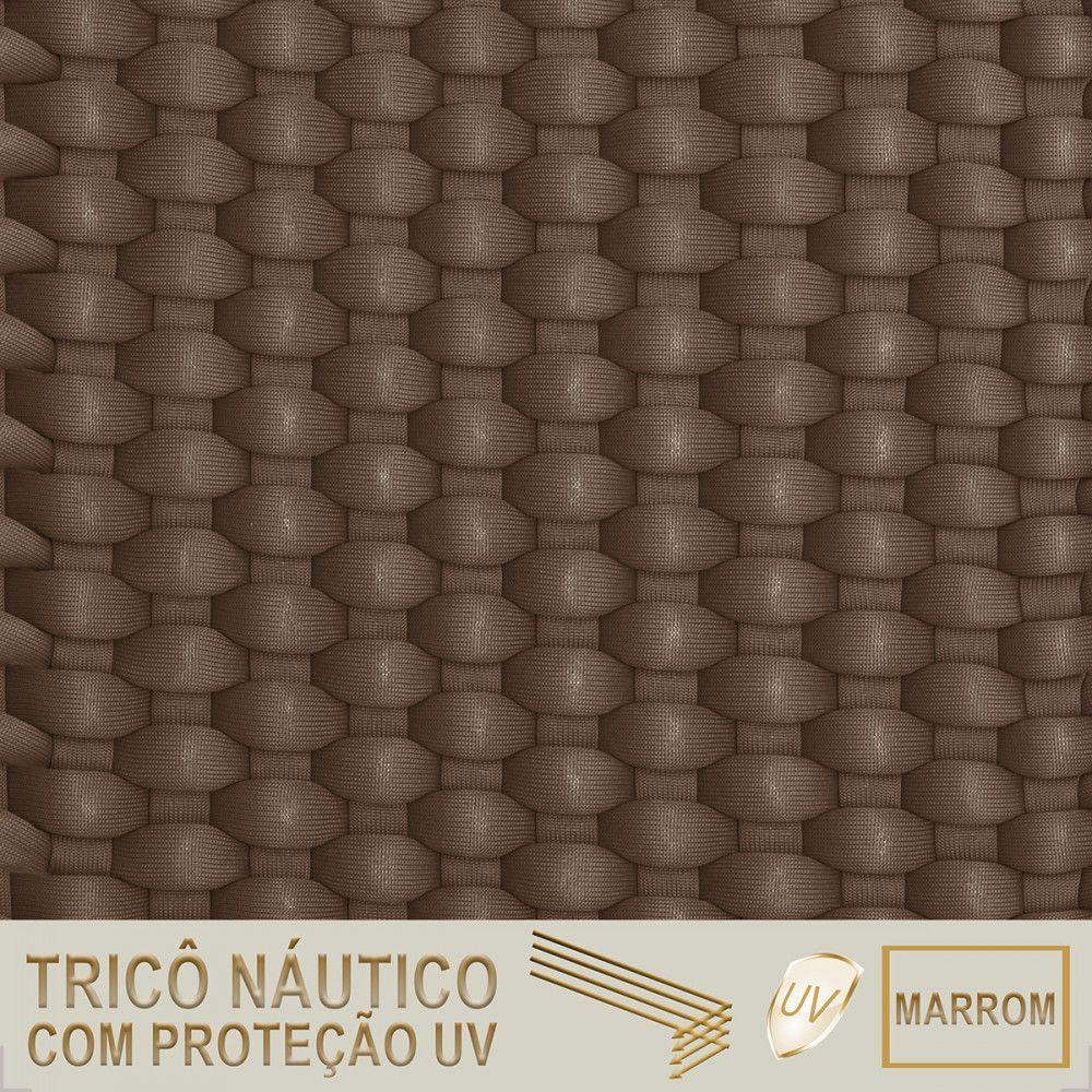 Rede Flutuante Para Piscina Trico Náutico Pequena Marrom - 6