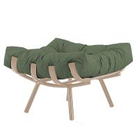 Puff Almofada Costela Alumínio Sala Decorativo Trama Fendi - 1