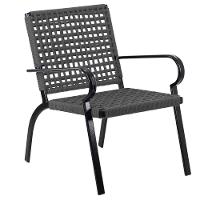 Kit 4 Cadeiras Corda Náutica E Mesa Tampo Ripado Varanda Cinza - 2