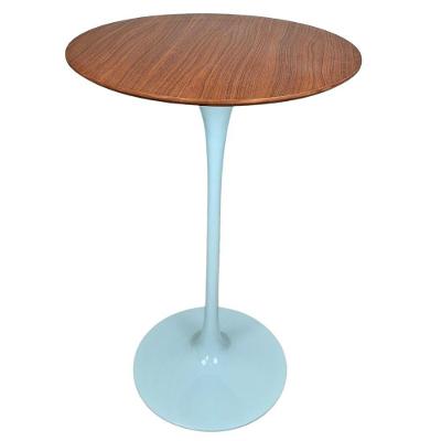 Mesa Saarinen Bistrô Freijó 70cm - Base Branca