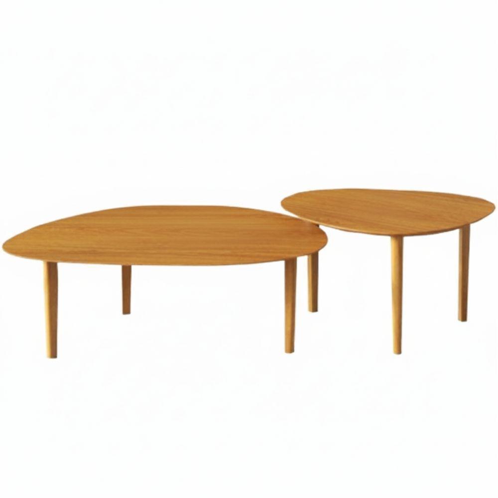 Conjunto Mesas De Centro Brisa - Freijó - 2