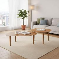 Conjunto Mesas De Centro Brisa - Freijó - 1