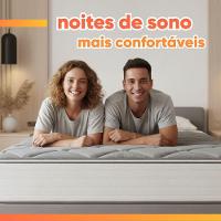 Cama Box Baú Queen Real Max Force Softgel 158x198x68cm - Suporta Até 200 Kg Por Pessoa Branco / Cinza - 7