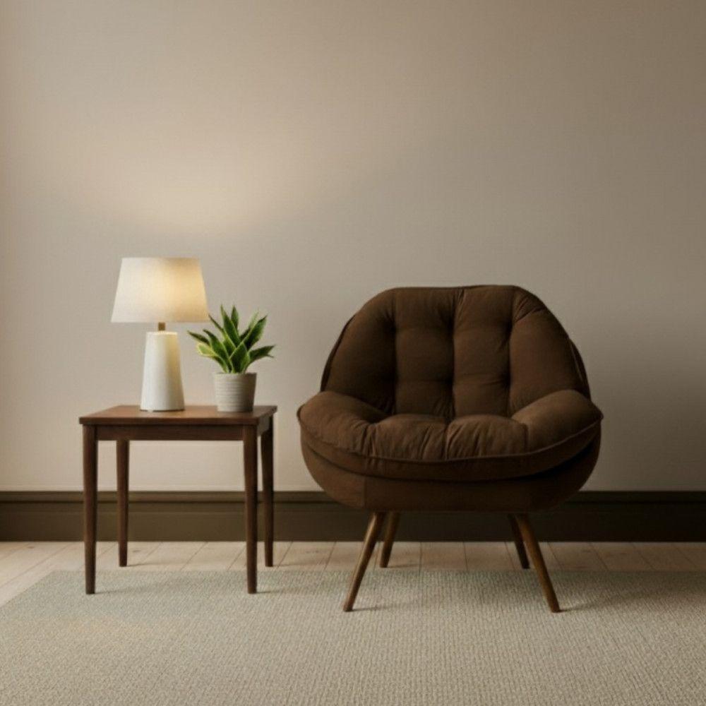 Poltrona Celine Veludo Chocolate Conlflex Chocolate - 3