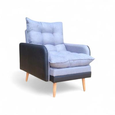 Poltrona Inglaterra Reclinável Corino Preto E Linho Grafite Preto Com Grafite