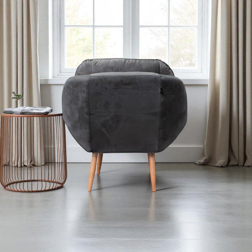 Poltrona Celine Veludo Grafite Conlflex Grafite - 3