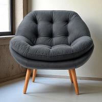 Poltrona Celine Veludo Grafite Conlflex Grafite - 2