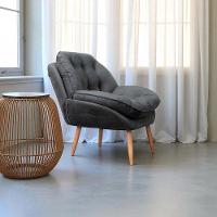 Poltrona Celine Veludo Grafite Conlflex Grafite - 4