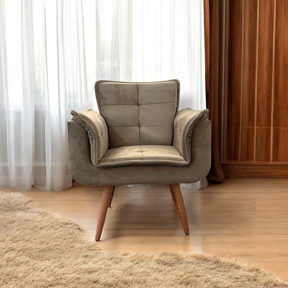 Poltrona Rafaela Veludo Capuccino Conlflex Cappuccino - 2