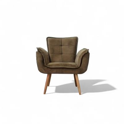 Poltrona Rafaela Veludo Capuccino Conlflex Cappuccino