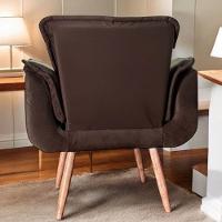 Poltrona Rafaela Veludo Chocolate Conlflex Chocolate - 4