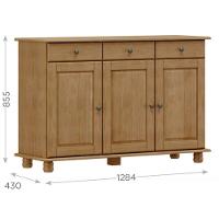 Balcão 3 Portas Rubi - Freijó - 3