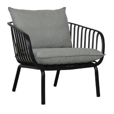 Poltrona Seiva - Preto E Cinza Mescla