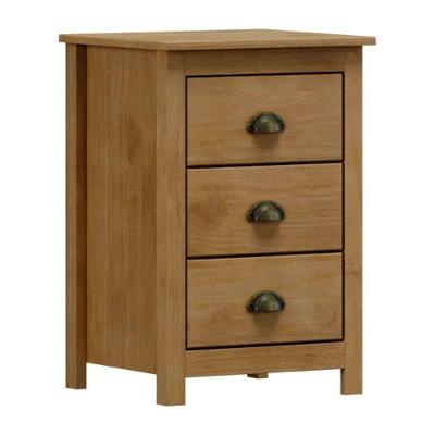 Mesa De Cabeceira 3 Gavetas Topázio - Freijó