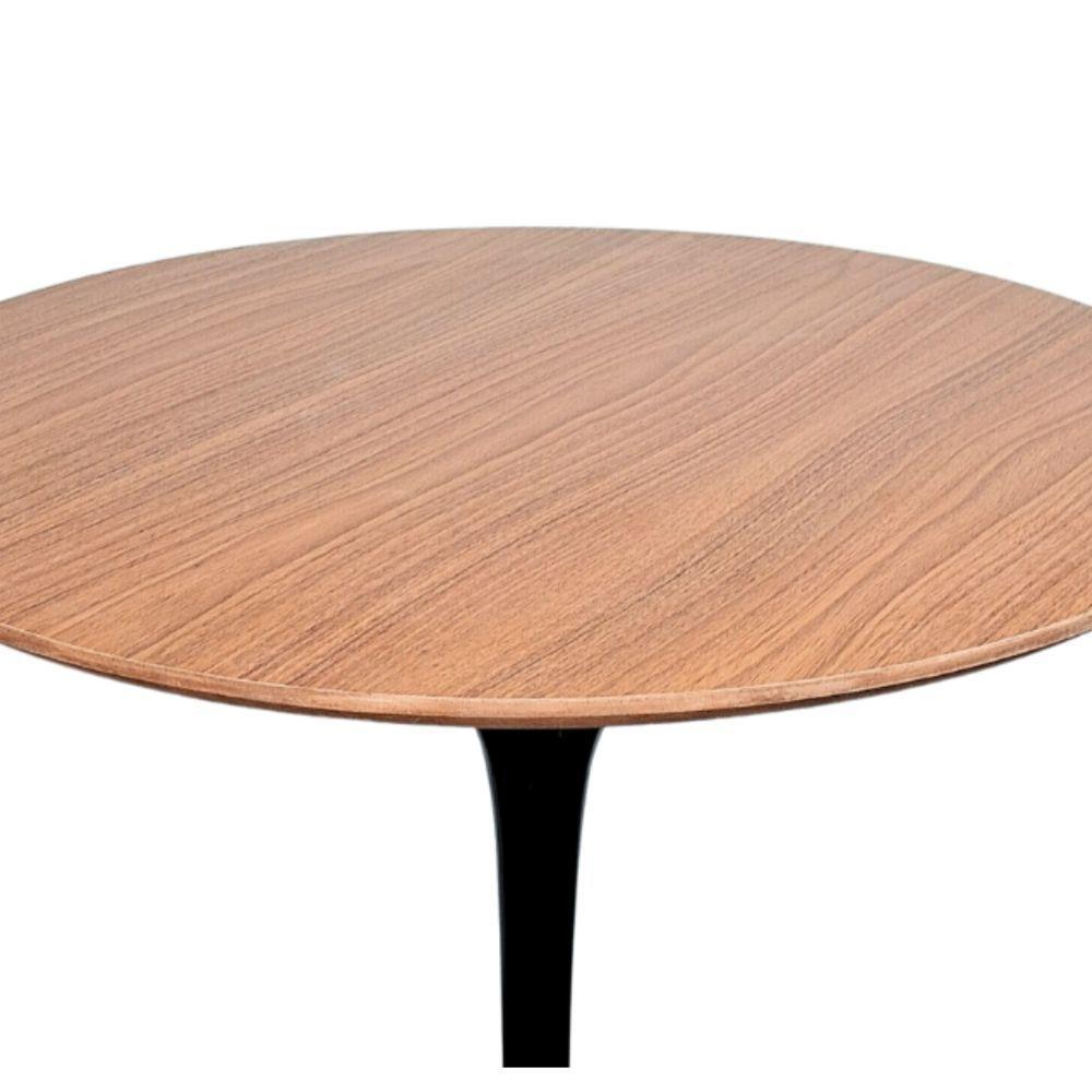 Mesa Saarinen Bistrô Freijó 70cm - Base Preta - 3