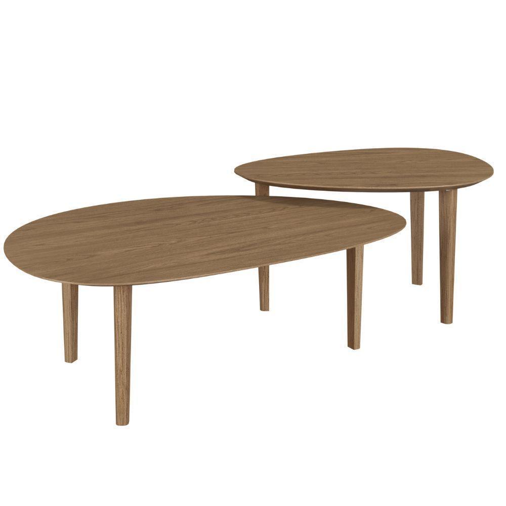 Conjunto Mesas De Centro Brisa - Olmo - 2