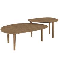 Conjunto Mesas De Centro Brisa - Olmo - 2