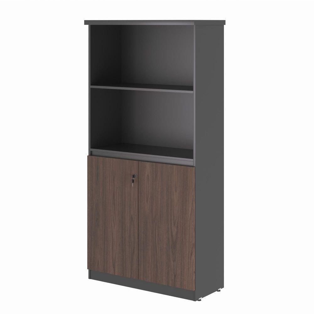 Estante Com 3 Prateleiras Safira Freijo Preto - 1