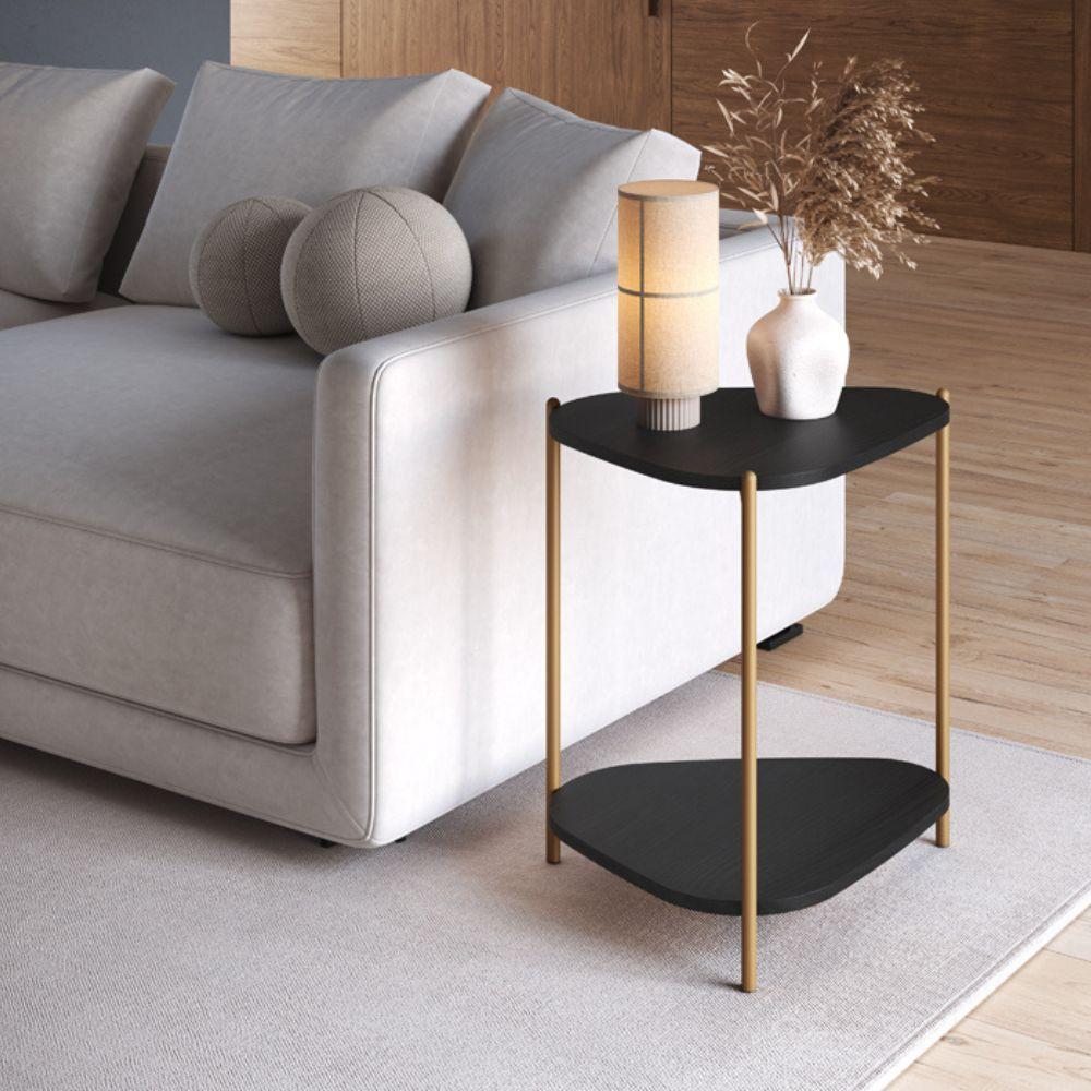 Mesa Lateral Base Dourada - Nero - 4