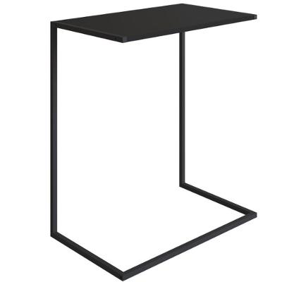 Mesa Lateral 67cm Estrutura Preta - Preta