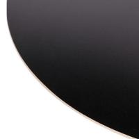 Mesa Saarinen Bistrô Fórmica Preta 70cm - Base Preta - 2