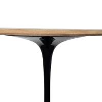 Mesa Saarinen Bistrô Fórmica Preta 70cm - Base Preta - 3