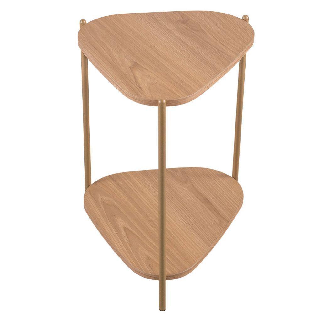 Mesa Lateral Base Dourada - Hanover - 2