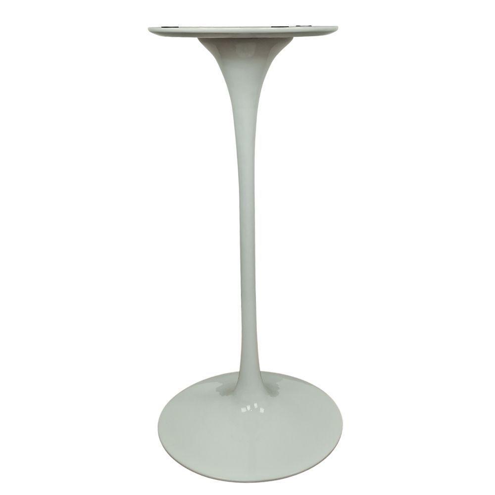 Mesa Saarinen Bistrô Fórmica Preta 70cm - Base Branca - 3