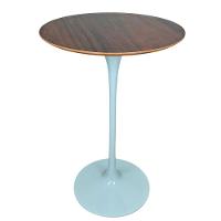 Mesa Saarinen Bistrô Imbuia 70cm - Base Branca - 1