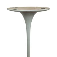 Mesa Saarinen Bistrô Imbuia 70cm - Base Branca - 3