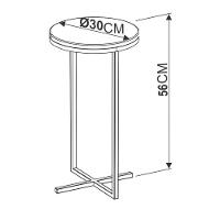 Mesa Volpi Alta Estrutura Preta - Preta - 3
