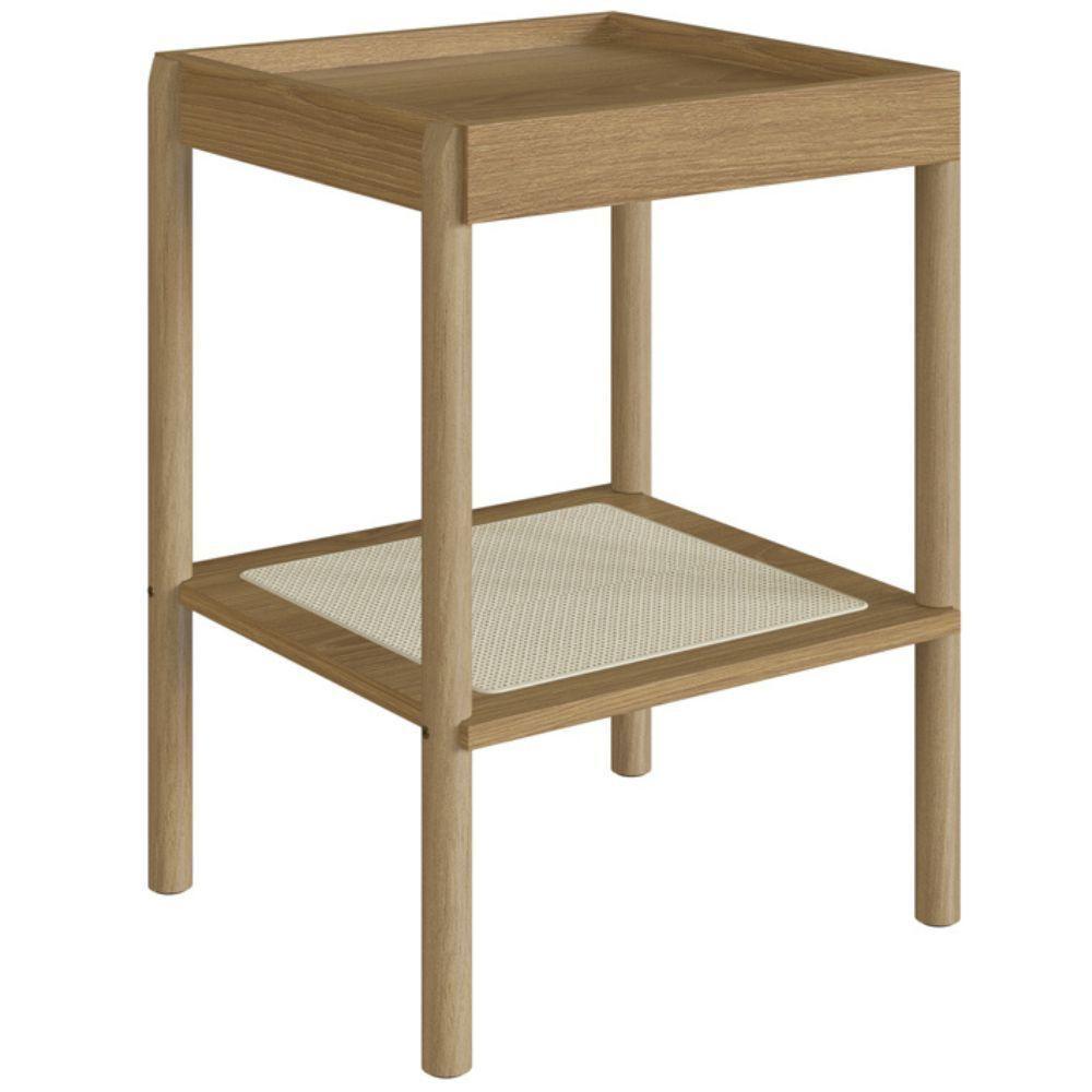 Mesa Lateral Com Pés Em Madeira Oslo - Hanover - 1