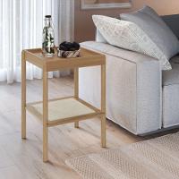 Mesa Lateral Com Pés Em Madeira Oslo - Hanover - 4