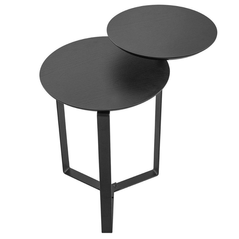 Mesa Lateral Dupla Base Preta - Nero - 2