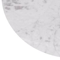 Mesa Saarinen Oval Carrara 120x80cm - Base Branca - 2