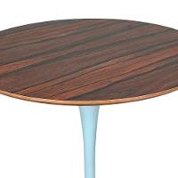 Mesa Saarinen Bistrô Pau Ferro 70cm - Base Branca - 3