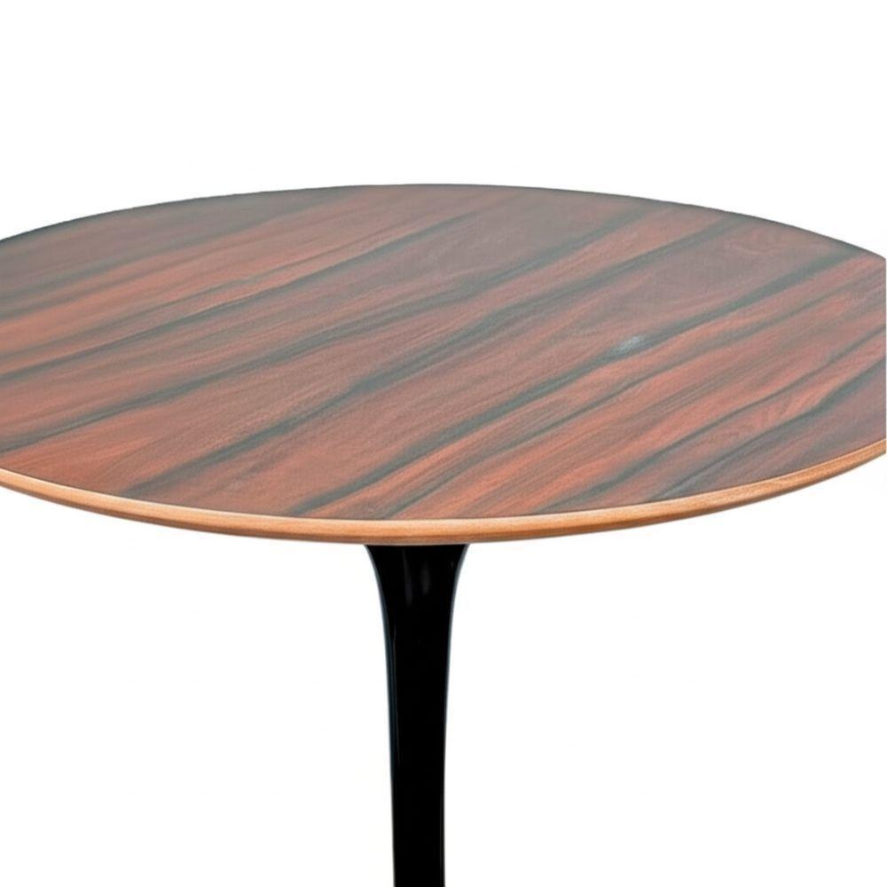 Mesa Saarinen Bistrô Pau Ferro 70cm - Base Preta - 2