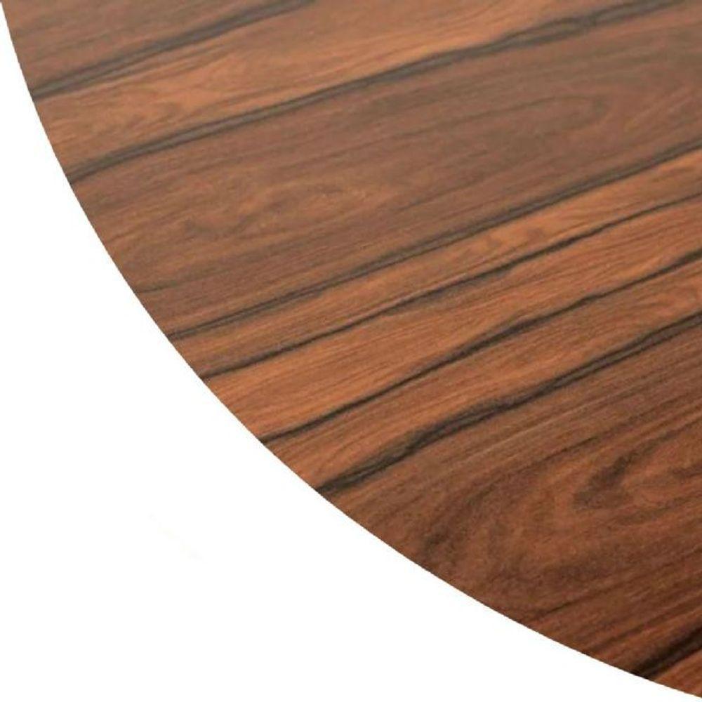 Mesa Saarinen Redonda Pau Ferro 150cm - Base Preta - 2