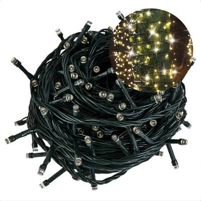 Cordão Luminoso Pisca Pisca Led Flash 300 Leds 3000k+6500k Taschibra 220v