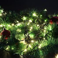 Cordão Luminoso Pisca Pisca Led Flash 300 Leds 3000k+6500k Taschibra 220v