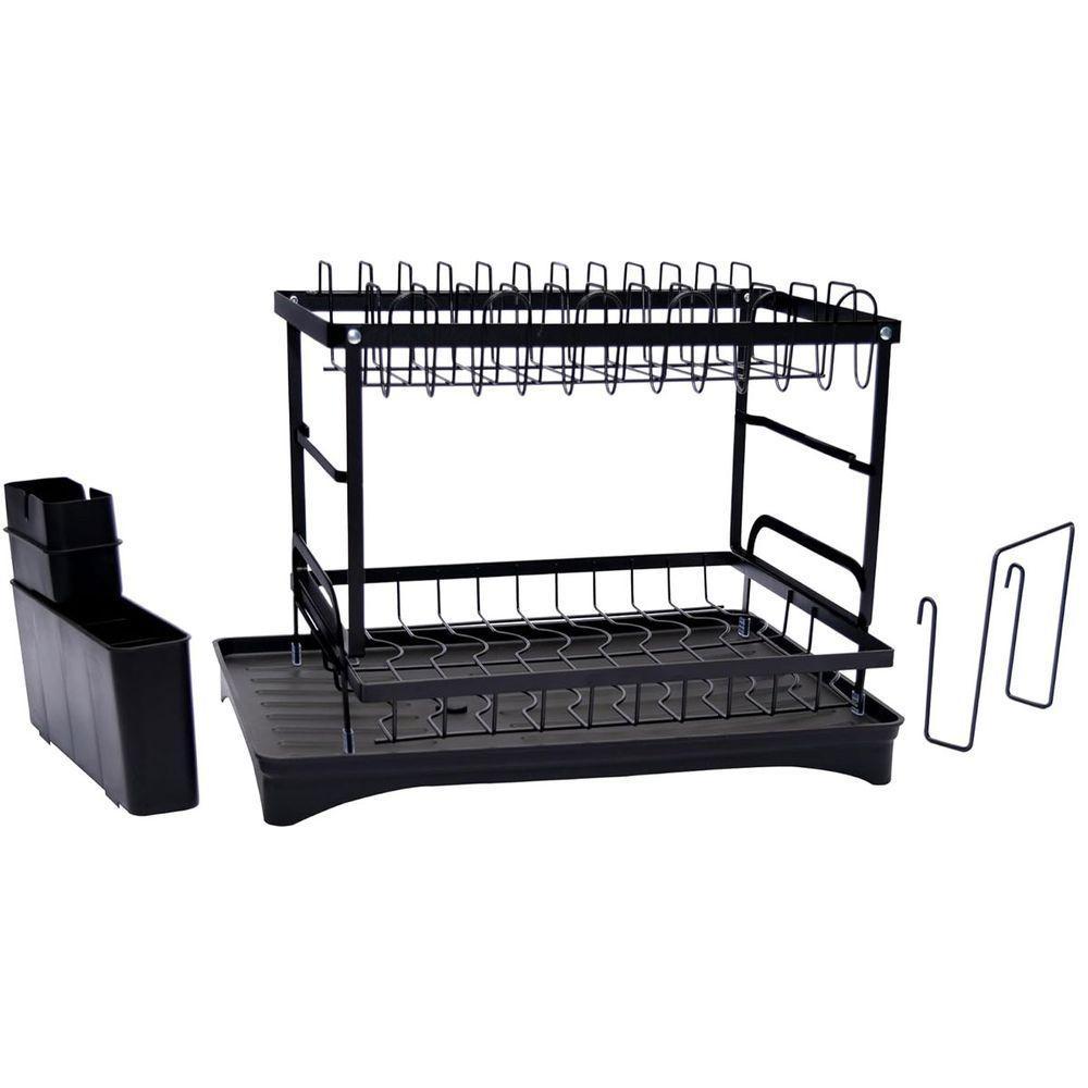 Escorredor De Louça Prato Copo Talheres Utensilios Pia Mesa Bancada Cozinha Multiuso Limpeza Resistente - 9