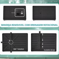 Escorredor De Louça Prato Copo Talheres Utensilios Pia Mesa Bancada Cozinha Multiuso Limpeza Resistente - 7