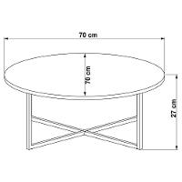Mesa De Centro Redonda 70cm - Hanover - 3