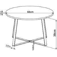 Mesa De Centro Redonda 60cm - Hanover - 3